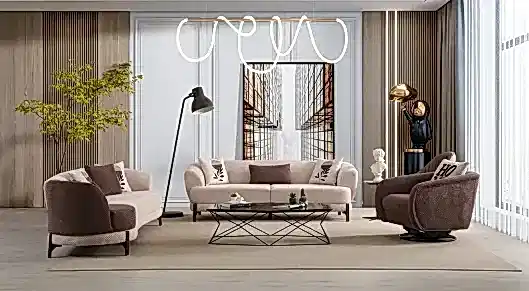 Perbino Metal Ayaklı Modern Koltuk Takımı